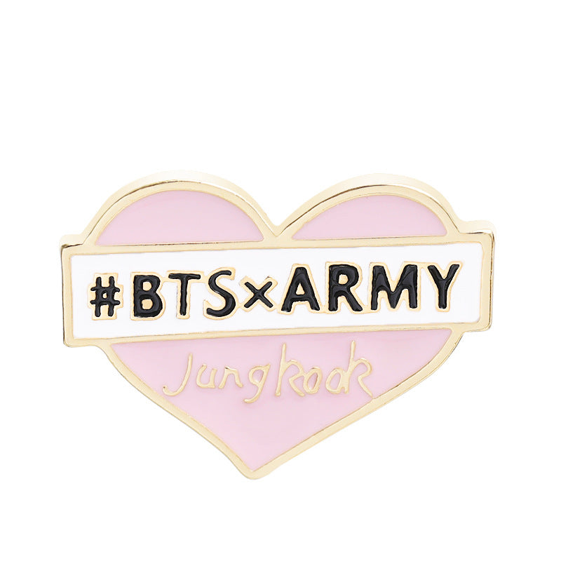 BTS Merch Enamel Pins (RM JIN SUGA J-HOPE JIMIN V JUNGKOOK) Design C VAT included if applicable