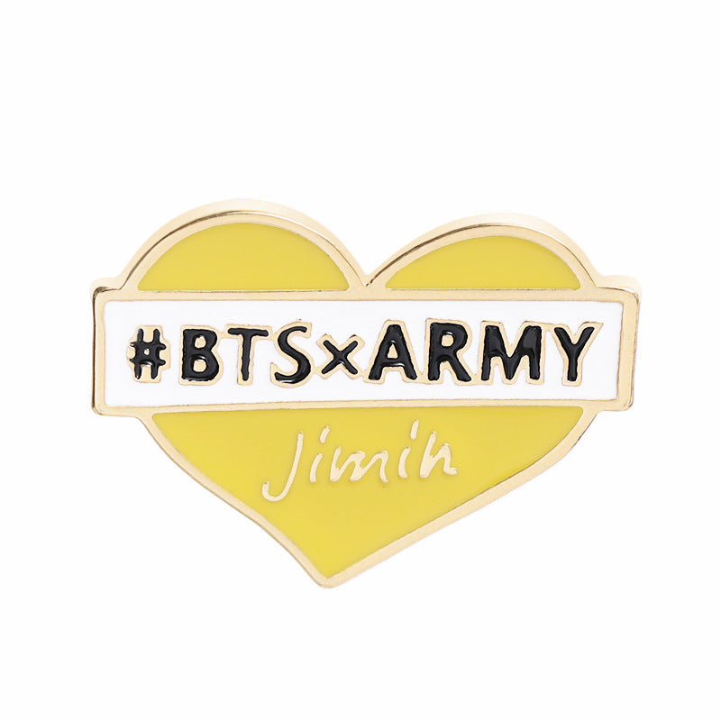 BTS Merch Enamel Pins (RM JIN SUGA J-HOPE JIMIN V JUNGKOOK) Design C VAT included if applicable