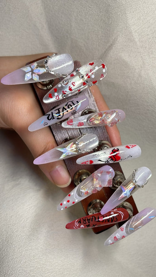 TXT Merch Sanctuary Themed Press-on Nails (Design A) VAT included if applicable