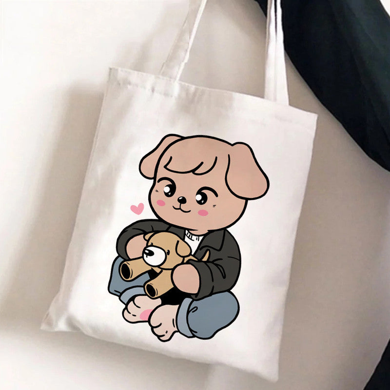 Stray Kids Merch SKZ Skzoo Canvas Bag Tote PuppyM VAT included if applicable