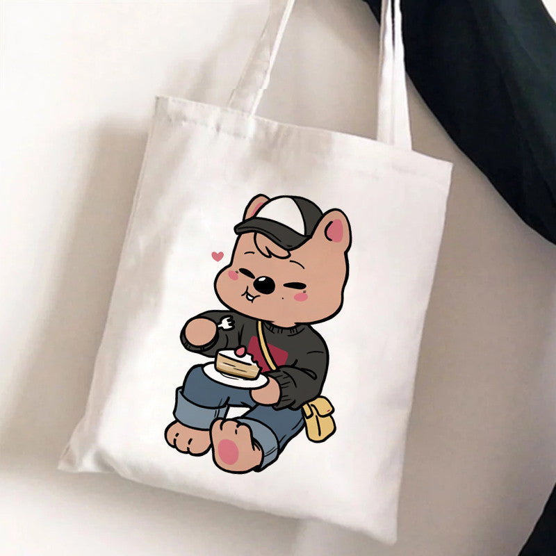 Stray Kids Merch SKZ Skzoo Canvas Bag Tote Quokka VAT included if applicable