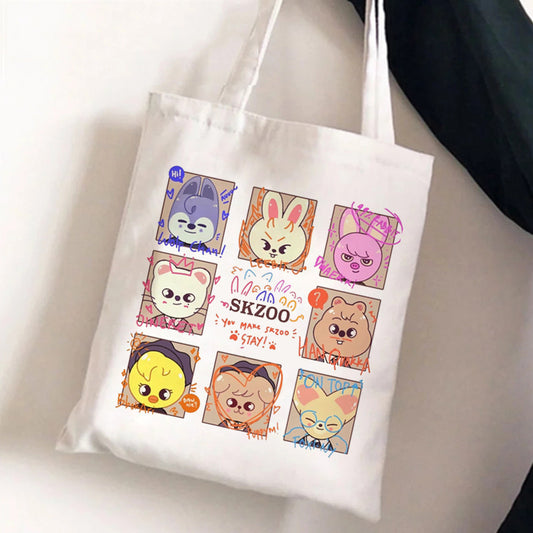 Stray Kids Merch SKZ Skzoo Canvas Bag Tote Design A VAT included if applicable