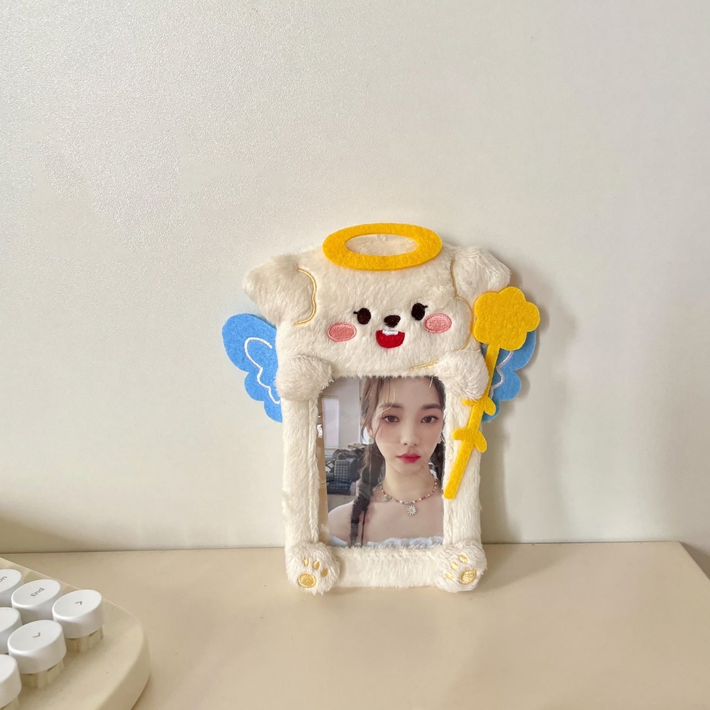 Affordable Kpop Photocard Card Holder Fluffy Puppy Angel Devil VAT included if applicable