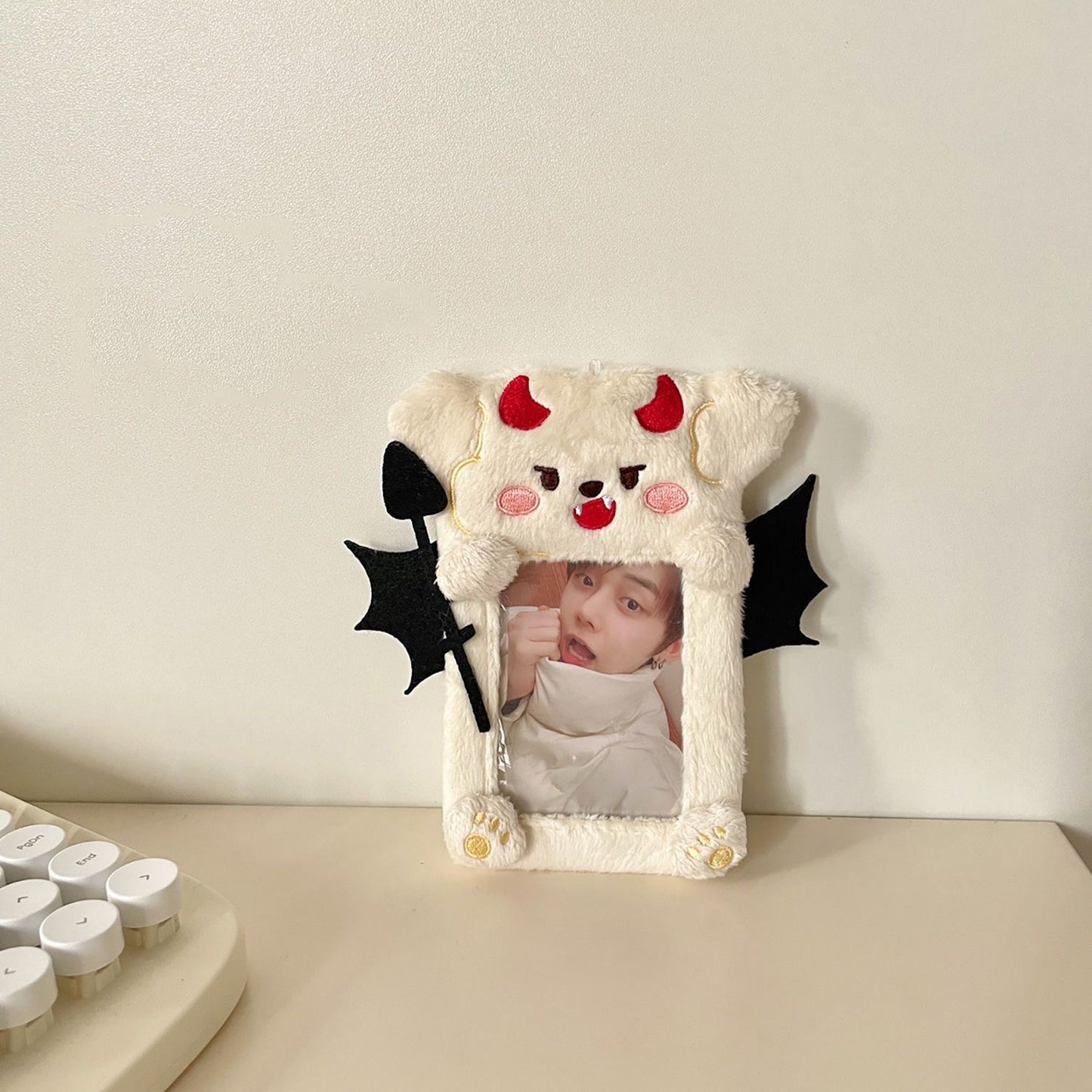 Affordable Kpop Photocard Card Holder Fluffy Puppy Angel Devil VAT included if applicable