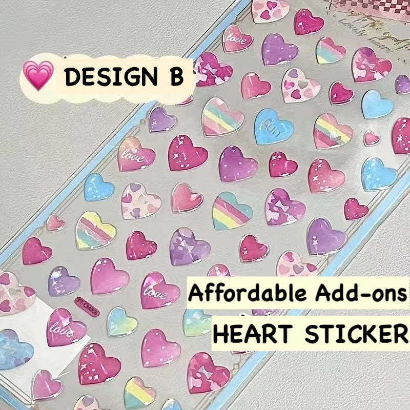 photocard-decoration-stickers-heart-3d-pink-dopamine